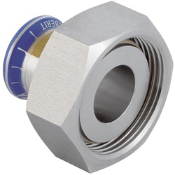 Geberit Mapress Edelstahl Übergang mit Überwurfmutter aus Edelstahl Außendurchmesser 22mm 34161