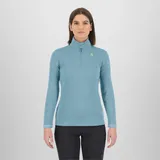 Karpos Damen Pizzocco Half Zip Longsleeve (Größe XL, blau)