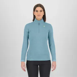 Karpos Damen Pizzocco Half Zip Longsleeve (Größe XL, blau)