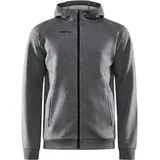 Craft Core Soul Full Zip Hood Herren Dk Grey Melange XL