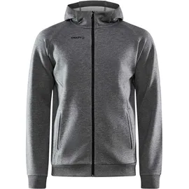 Craft Core Soul Full Zip Hood Herren Dk Grey Melange XL