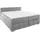 Home Affaire Boxspringbett »Chelles« inkl. Topper,, in XXL- Überlänge 220 cm, Unterbox mit feine Wölbung grau