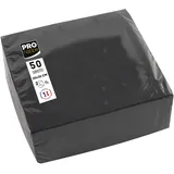 ProNappe Servietten schwarz 2-lagig 20,0 x 20,0 cm, 50 St.