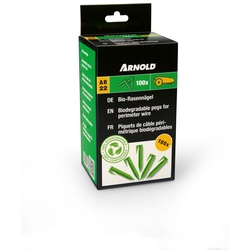ARNOLD Bio-Rasennägel f. Begrenzungskabel, 100 Stück