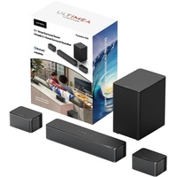 ULTIMEA Poseidon D50 - 5.1 Surround Soundbar, 3D Surround Sound System, Soundbar für TV Geräte mit Subwoofer und Hinteren Lautsprechern, Surround...