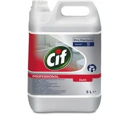 Pro Formula Cif Professional Badreiniger Sanitärreiniger mit Zitronensäure gegen Kalk, Schmutz und Seifenreste 5l