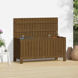 furnicato Gartentruhe 108 x 42,5 x 54 cm Honigbraun