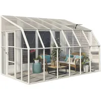 CANOPIA Gewächshaus Sun Room PVC weiß 384 x 257