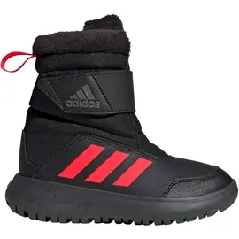 adidas Winterplay Stiefel Core Black / Solar Red / Iron Met 33 1/2