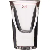 Bormioli Rocco TableRoc 700471 Junior Stamper, 30 ml, mit Rotring bei 2cl, Glas, transparent, 12 Stück