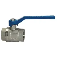 Riegler Kugelhahn »valve line«, Handhebel blau, MS vern., IG/IG,