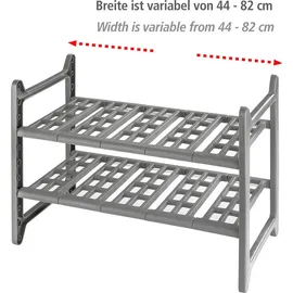 Wenko Küchen-Unterschrankregal Flexi 45-80 cm grau