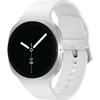 Samsung Galaxy Watch8 Bluetooth 40 mm Silver Sport Band White S/M