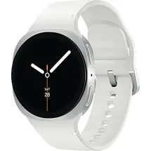 Samsung Galaxy Watch8 Bluetooth 40 mm Silver Sport Band White S/M