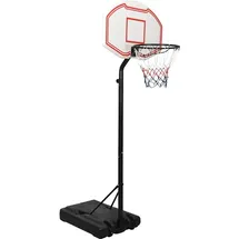 vidaXL Basketballständer Weiß 237-307 cm Polyethylen
