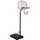 vidaXL Basketballständer Weiß 237-307 cm Polyethylen