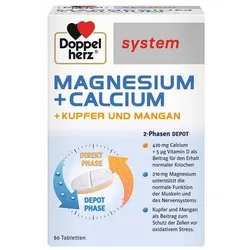 Doppelherz system Magnesium+Calcium+Kupfer und Mangan Tabletten