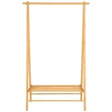 VCM ebuy24 Garderobenständer Natur 104 x 46 cm) | LBH 46x104x164 cm