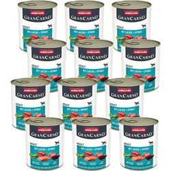 ANIMONDA GranCarno Adult Dog Geschmack: Lachs + Spinat 12x800g