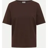Cecil T-Shirt Slubyarn Braun L