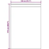 vidaXL Verdunkelungsvorhänge 2 pcs Dunkelgrau 140 x 175 cm