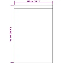 vidaXL Verdunkelungsvorhänge 2 pcs Dunkelgrau 140 x 175 cm