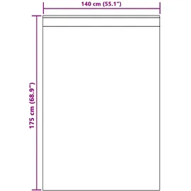 vidaXL Verdunkelungsvorhänge 2 pcs Dunkelgrau 140 x 175 cm