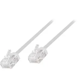 Logilink CQ3071U Netzwerkkabel, Patchkabel CAT 6a U/UTP slim 5 m Weiß extrem dünn, hochflexibel, Flammwidrig, Halogenfrei 1St.