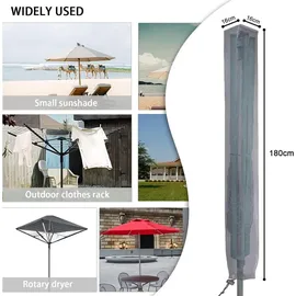 luxuskollektion Wäschespinne Abdeckung Wasserdicht mit Reißverschluss 16x16x180cm Winddicht