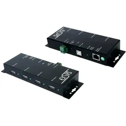 Exsys EX-6002 - Geräteserver - 4 Anschlüsse - USB