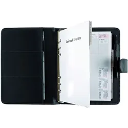 Bind Systemplaner Standard A5 Kunstleder ohne Kalendarium schwarz Packung mit 24 Stück