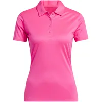 adidas Damen Women's Solid Performance Short Sleeve Polo Shirt, solar pink, XXL