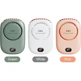[wiederaufladbarer, Tragbarer Ventilator] Leichter, Verstellbarer Nackenventilator Mit Usb-anschluss Und 3 Geschwindigkeitsstufen Für Büro, Reisen, Zuhause Und Outdoor-aktivitäten