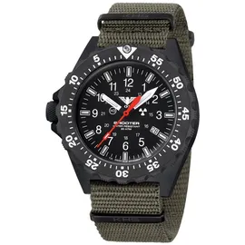 KHS SH2HC.NSGO Herrenuhr Quarz Shooter MKII mit Natoband Oliv
