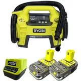 Ryobi R18I-215 Akku Kompressor 18 V 10,34 bar Druck + 2x Akku 1,5 Ah + Ladegerät