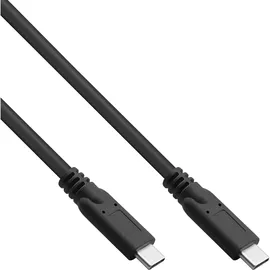 InLine USB 3.2 Gen.1x2 Kabel USB-C Stecker/Stecker, schwarz, 5m
