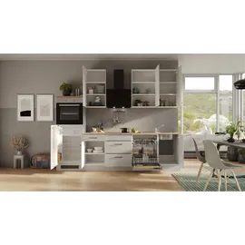 Flex-Well Küchenzeile Lund 280 cm grau