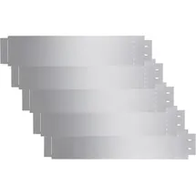 vidaXL Rasenzäune 5 Stk. Verzinkter Stahl cm