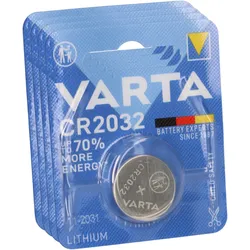 4x VARTA Lithium-Knopfzelle 3V CR 2032 DL 2032 ECR 2032 L14 EA - 2032C Lithium 5004LC