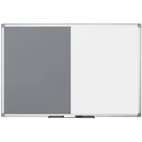 Bi-Office Whiteboard-Pinnwand MAYA KOMBI 120,0 x 90,0 cm Textil grau