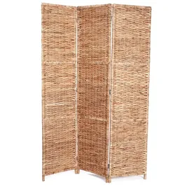creedwood RAUMTEILER Marlon Wasserhyazinthe, 166x121cm, 3-teilig, klappbar | Natur Paravent, Raumtrenner, Deko Stellwand, Boho Sichtschutz, Ankleide Trenner