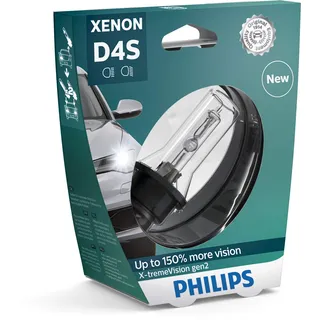 Philips 42402XV2S1 Xenon-Scheinwerferlampe X-tremeVision D4S Gen2, Einzelblister
