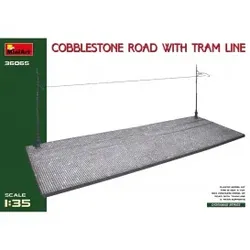 1:35 Diorama-Base Tram-Line/Kopfsteinpf.