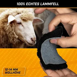 Walser Autositzbezug Lammfell Trish schwarz 1-teilig