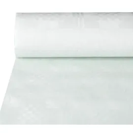 Papstar Papiertischtuch mit Damastprägung 50 m x 1,2 m weiss