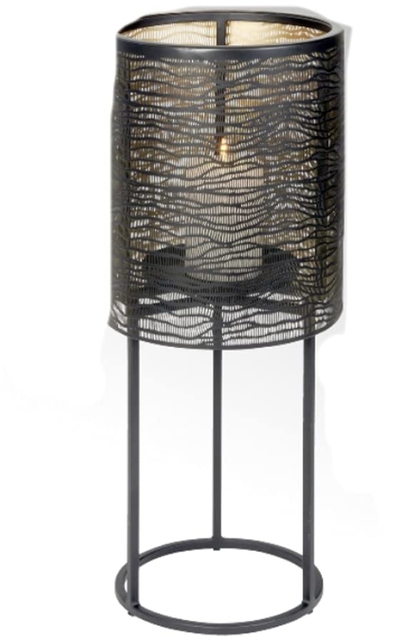 Lambert - Kerzensäule, Kerzenständer - Hiroko - Eisen - schwarz - (ØxH) 31 x 77 cm