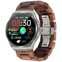 Knauermann Pro 3 BT 40 mm Edelstahlgehäuse silber Echtholzarmband