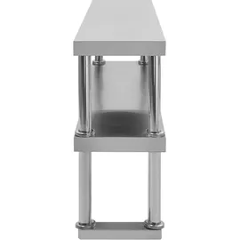 vidaXL Küchen-Arbeitstisch mit Aufsatzboard 120×60×150 cm Edelstahl