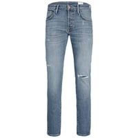 JACK & JONES Slim-fit-Jeans »JJIGLENN JJWARD JJ 322 N«, Gr. 30 - Länge 32, Blue Denim, , 91154536-30 Länge 32