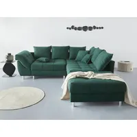 Collection AB Ecksofa »(Spar-Set) Innsbruck L-Form und Hocker« Ecksofa und Hocker, Recamiere links oder rechts montierbar, grün